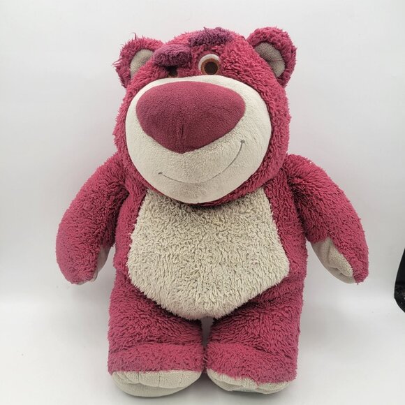 Disney Pixar Store LOTSO HUGGIN BEAR Lot of 2 Bears 15" Plush Strawberry Scent - Picture 12 of 16